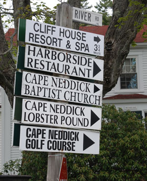 Business Directional Signs for the Town of York, Maine