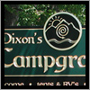 Dixon's Campground sign is comprised of closed cell polyurethane